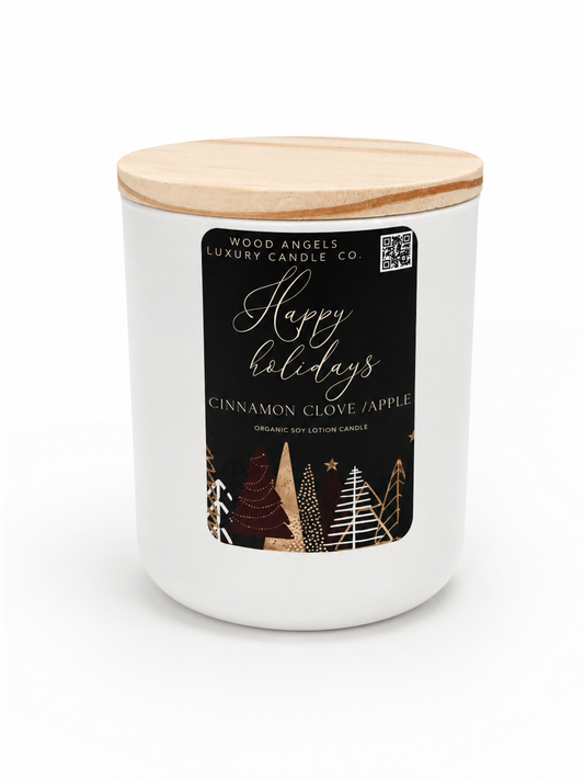 Happy Holidays Candle