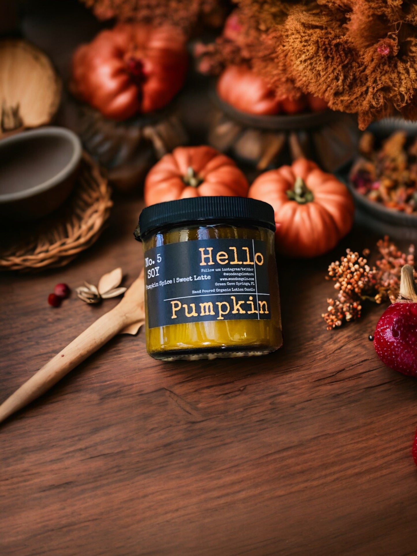 Hello Pumkin Organic lotion Candle